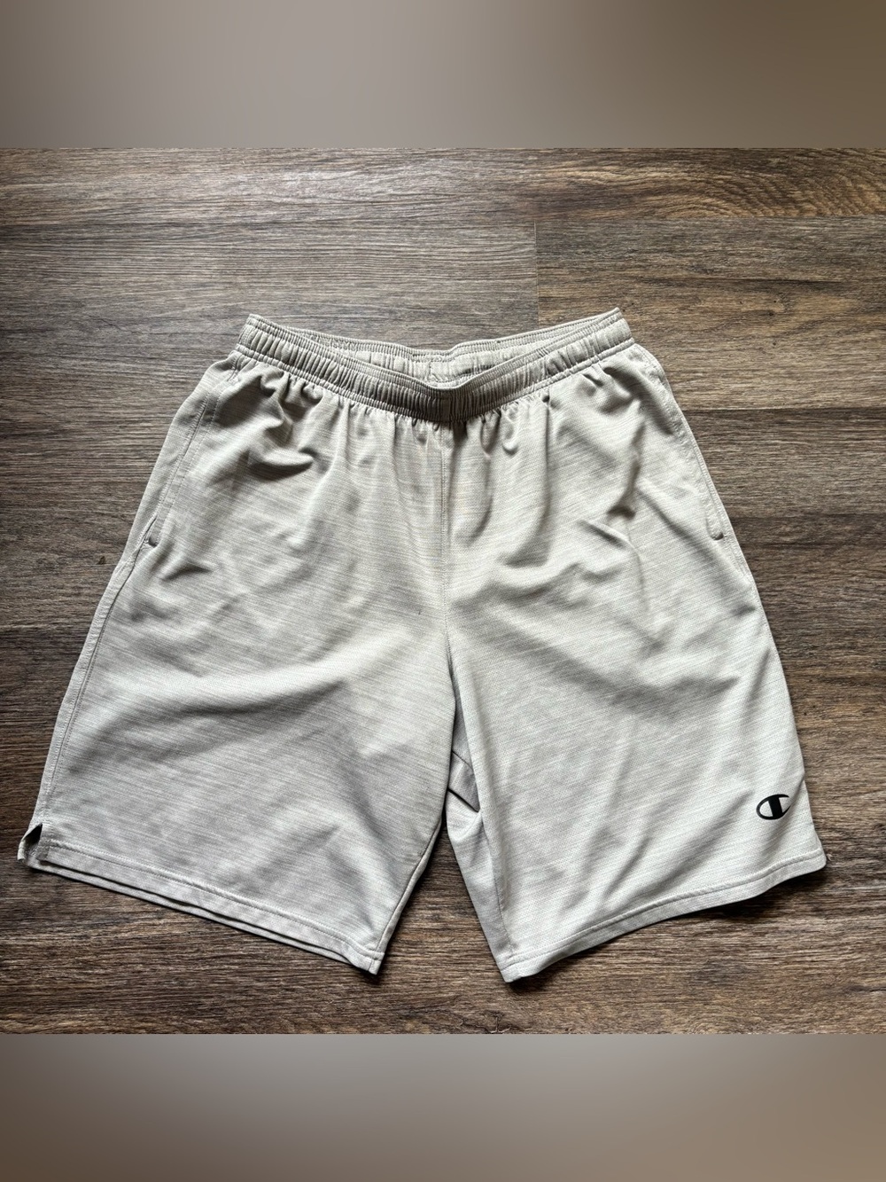 Champion Men's Light Gray Athletic Shorts